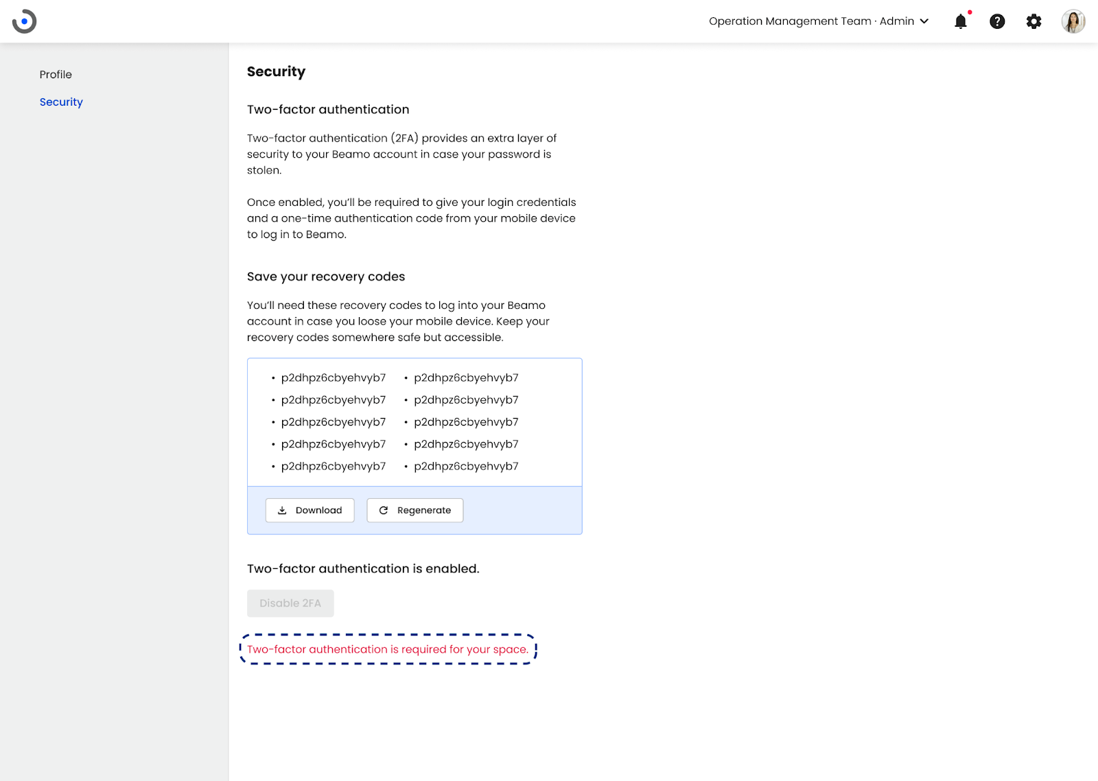 security__2FA_was_enforced_by_Suoer_Admin__2FA_enabled__non-SSO_account_.png